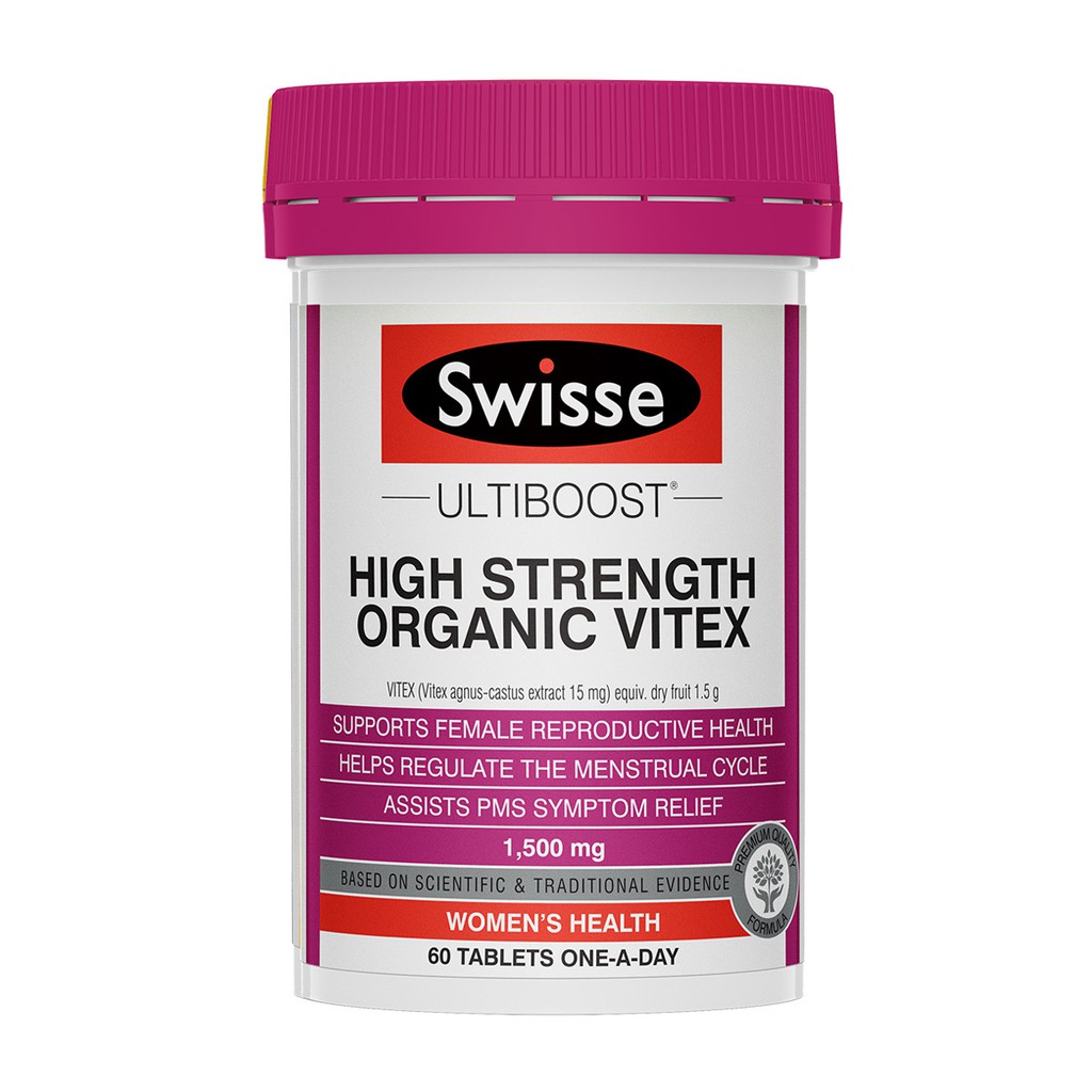 Swisse High Strength Organic Vitex 1500mg 60 Tablet