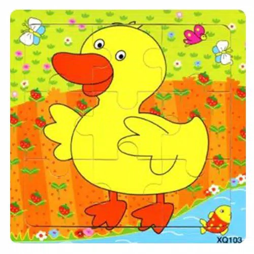 [ISTANA] PART 1 / PUZZLE KAYU 9PCS / JIGSAW PUZZLE 9PCS MURAH GROSIR / MAINAN EDUKASI ANAK-Bebek