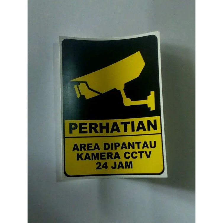 

STIKER PERINGATAN CCTV LARANGAN KAMERA PERHATIAN ATTENTION 15 cm x 20 cm