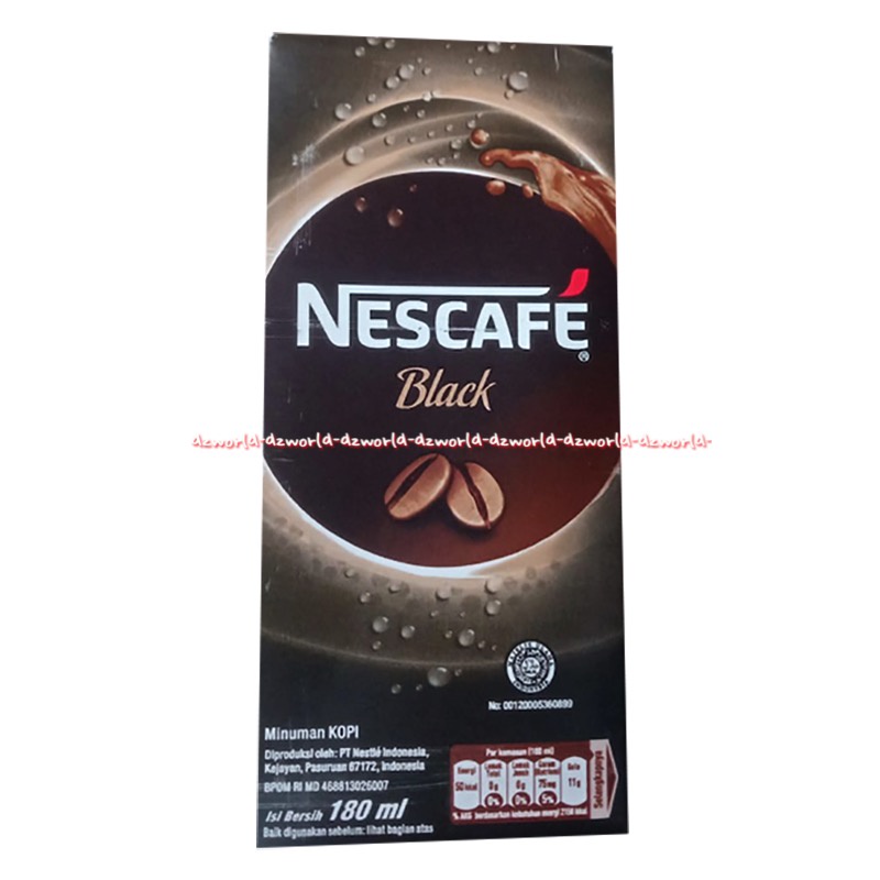 Nescafe Coffee Cream Black 180ml UHT Kopi Instan Neskafe Nescafe Siap Minum Nescafe Black UHT Kopi Instan Cofee