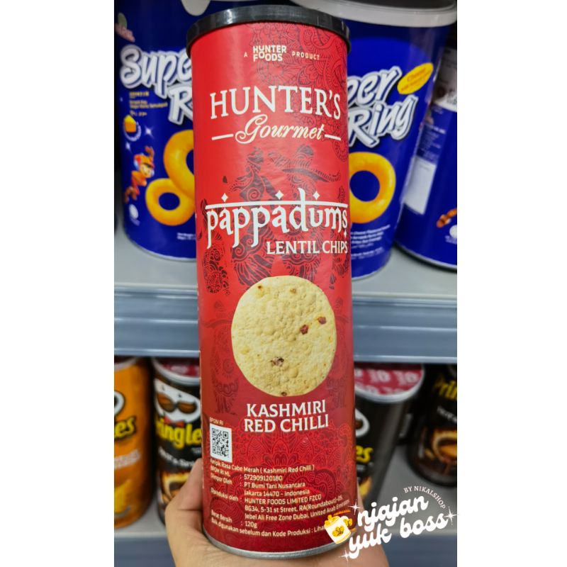 

Pappadums Gourmet Hunter - KASHMIRI Red CHILLI