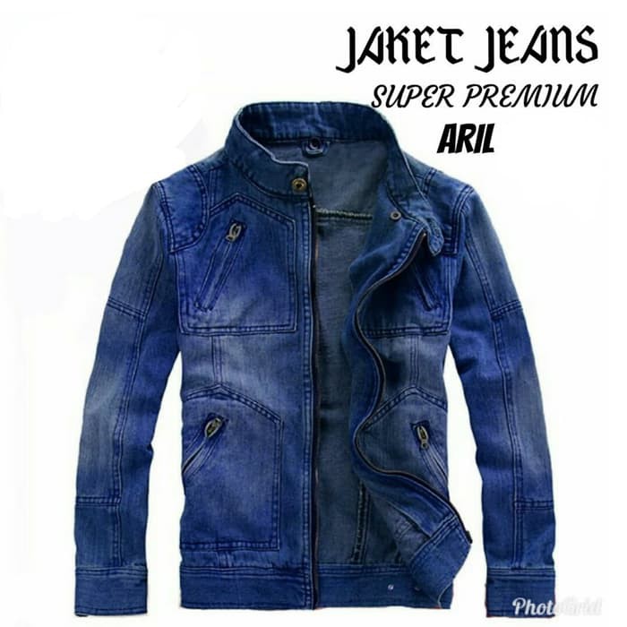 Jaket Jeans Pria Levis - Bigsize - Ukuran Besar -Jumbo (Xxl -Xxxl GC610  Bomber Aril
