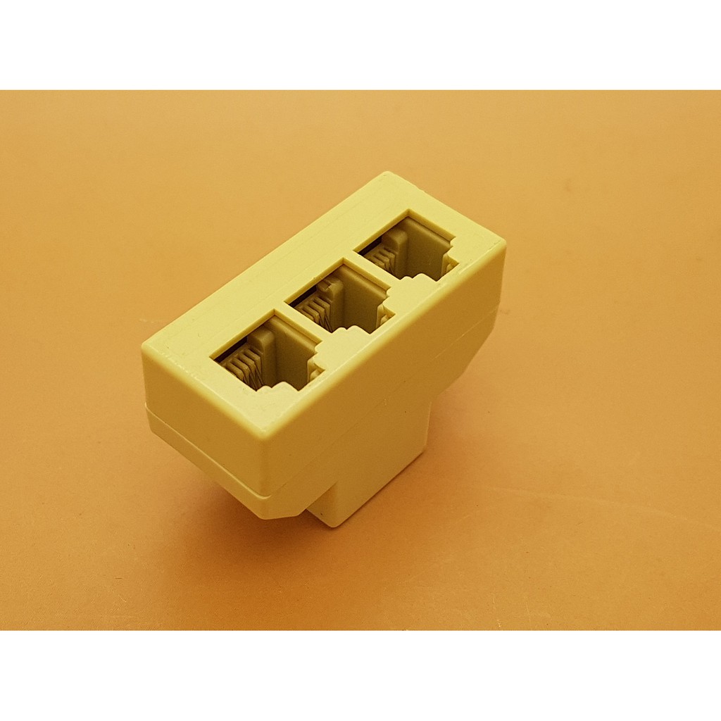 RJ11 Female to 3 RJ11 Female Socket Adapter Converter