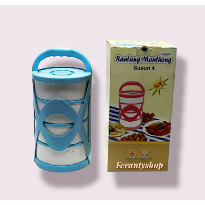 Hot item Rantang plastik 4 susun/Rantang monthong 4 susun murah