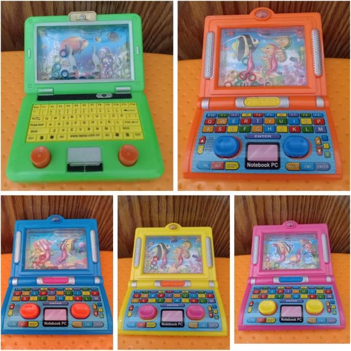 mainan game air laptop mainan anak jadul / water game laptop obt00 Murah