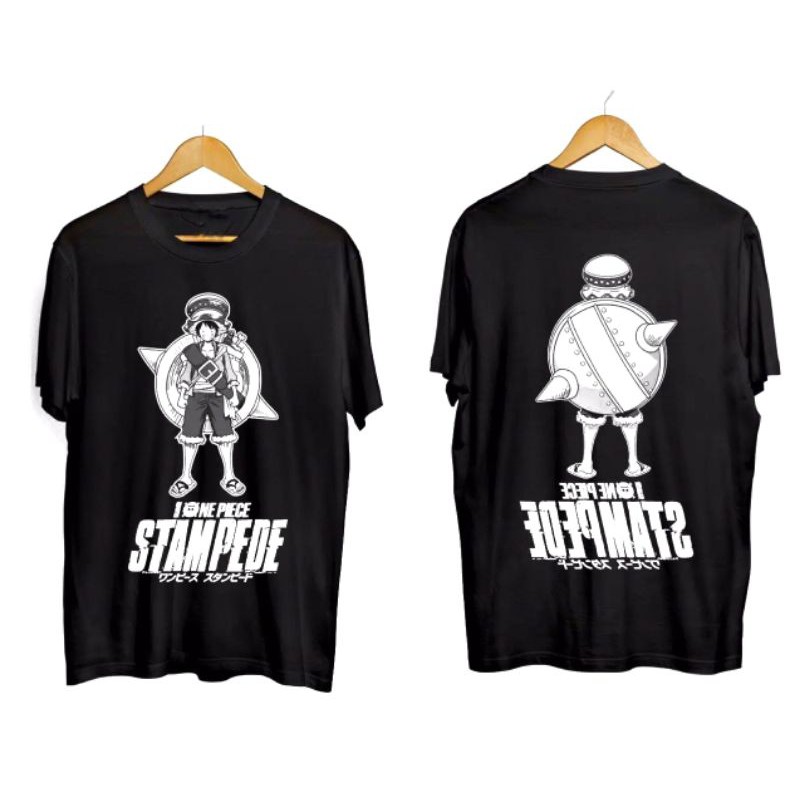 KAOS PRIA/ONEPIECE STAMPEDE/KAOS ANIME/KAOS HITAM