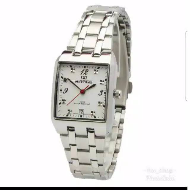Jam Tangan Wanita Mirage 7716 Silver Original