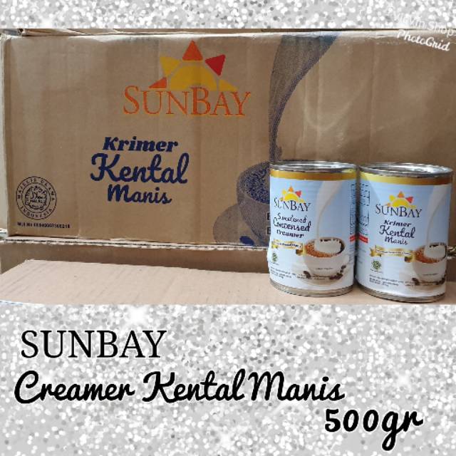 Creamer Kental Manis " SUNBAY" 1Karton  isi 48kaleng@500gr