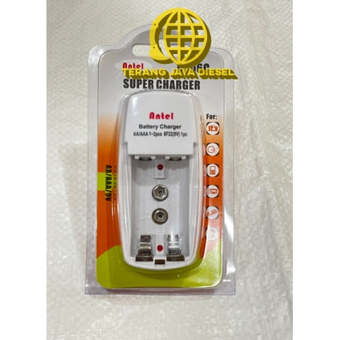 2 slot ANTEL Charger baterai A2 + A3 + 9V ( Murah dan kualitas bagus )