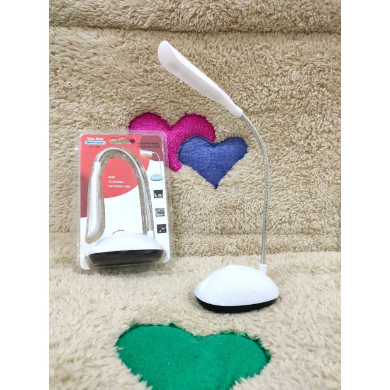 V-7188 Lampu Belajar / Lampu Meja Belajar On Of / Lampu Belajar LED ⭐ Supergiant ⭐-Putih