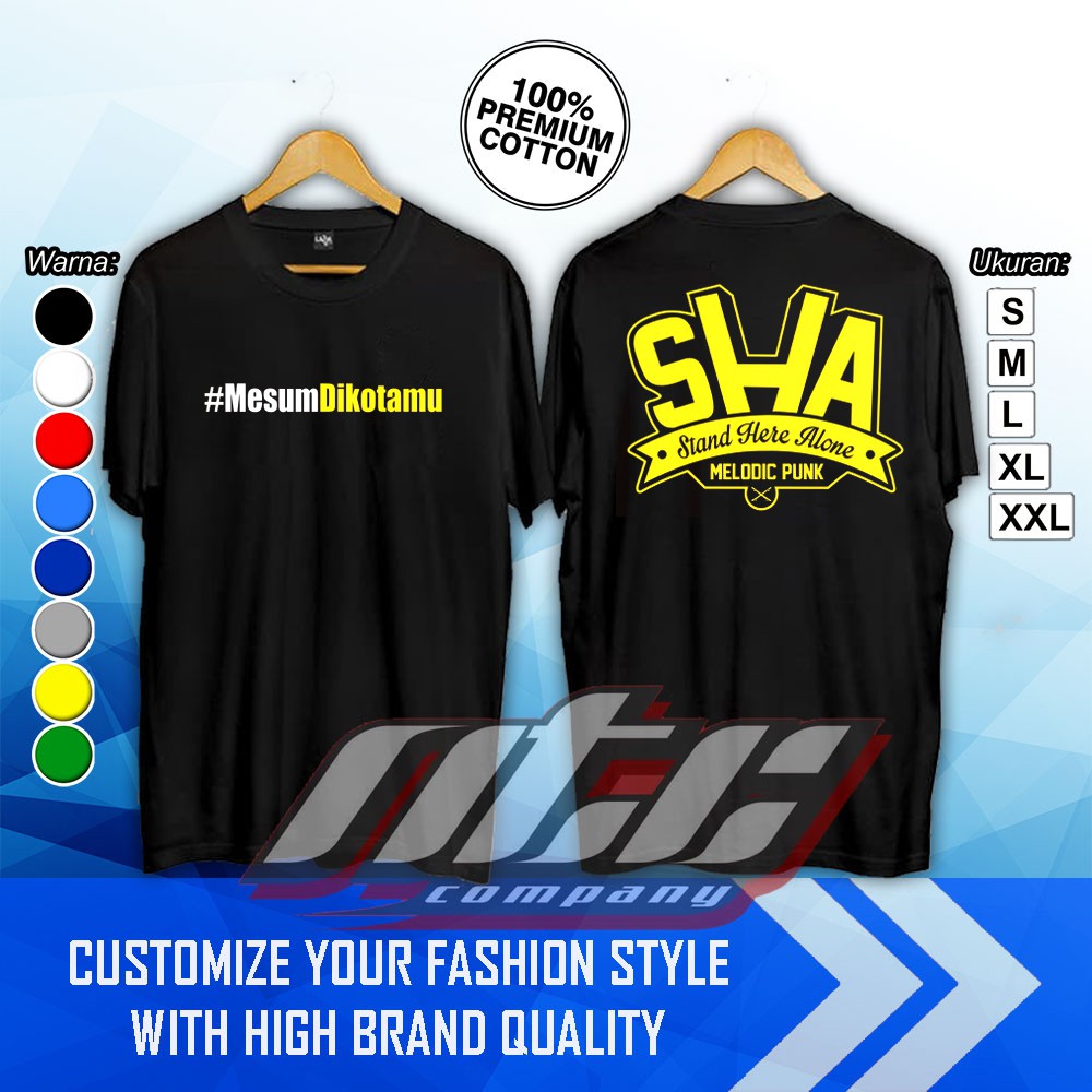 Kaos Baju Band Stand Here Alone Mesum Dikotamu Kaos Musik Terbaru - NTC Company