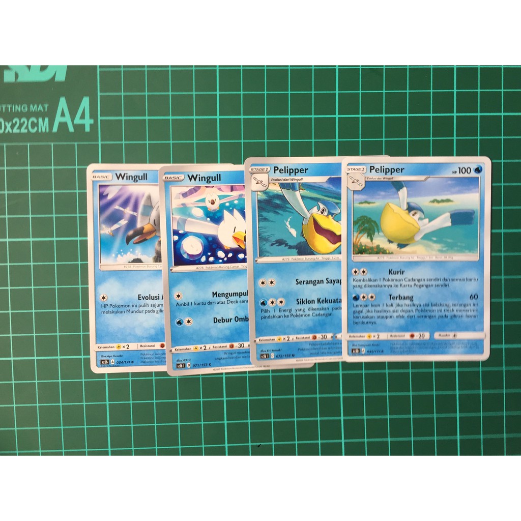 Evoline Wingull Pelipper Kartu Pokemon TCG Indonesia