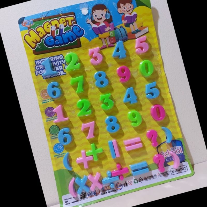Mainan Edukasi Angka Magnet | Angka Magnet | Magnet Kulkas