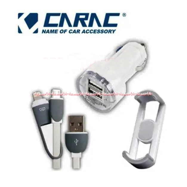 Carac Power &amp; Kit Go Car Kit Charger Dan Holder Smartphone Di Mobil