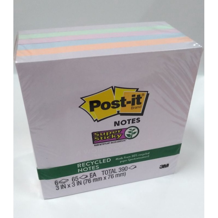 

3M POST IT 654-6SSNRP/PAK / MEMO TEMPEL / STICKY NOTE