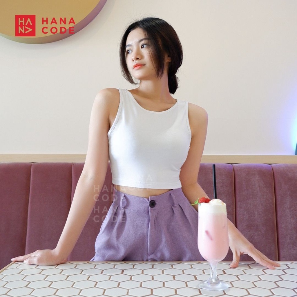 HANACODE - Sita Crop Tank Top Atasan Wanita - TT007