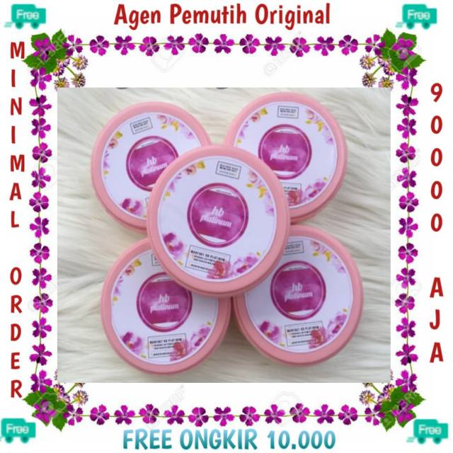 HB PLATINUM SERIES / PEMUTIH / ORIGINAL / PEMUTIH TUBUH / PEMUTIH KULIT / PEMUTIH PERMANEN