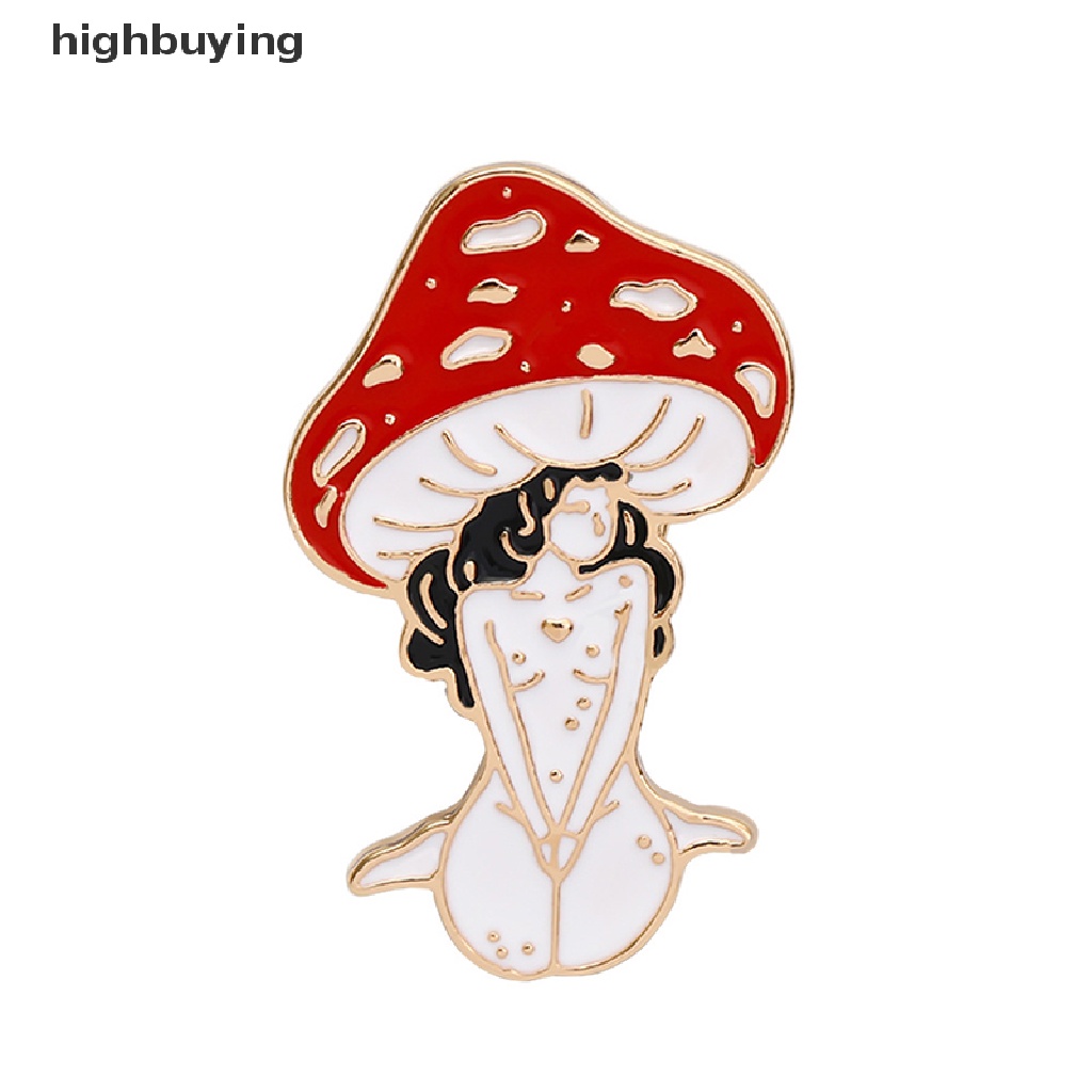 Hbid Bros Pin Enamel Desain Kartun Perempuan Maide On Forest Gaya Vintage