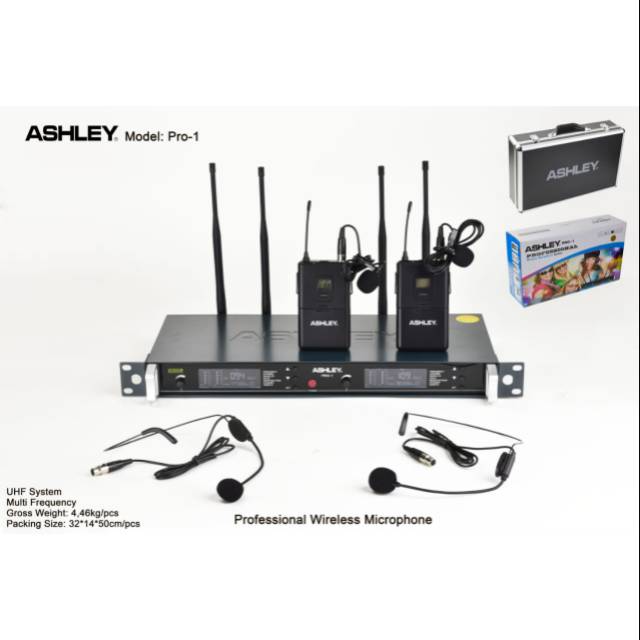 Mic wireless ashley Pro1.mic profesional vocal artist.UHF