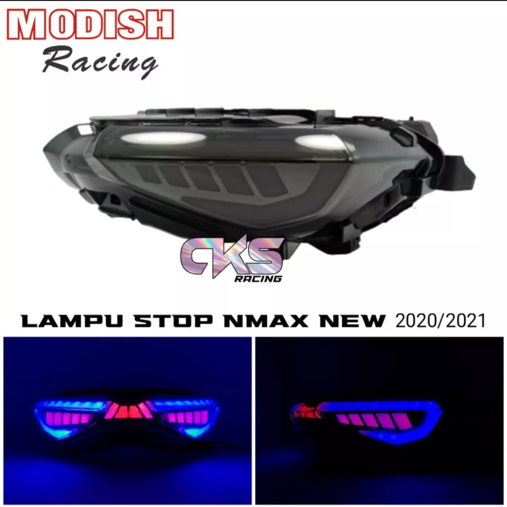 Lampu Stop Led New Nmax 2020 Modish Stop lampu Aksesoris Variasi Sparepart New Nmax 2021