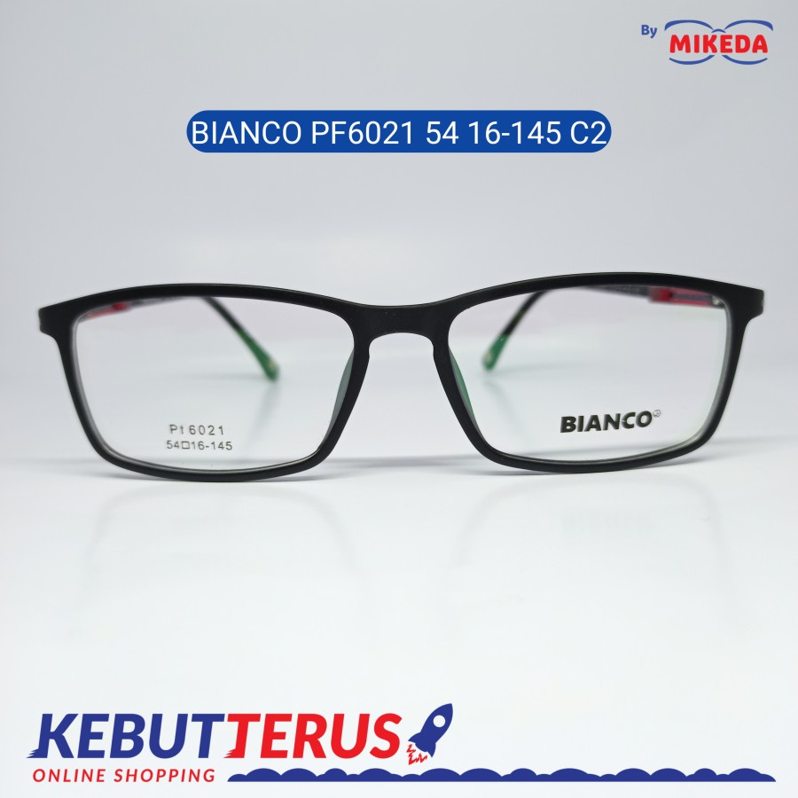 Mikeda-FRAME KACAMATA BIANCO PF6021 54 16-145 C2+LENSA(MINUS/CYLINDER)