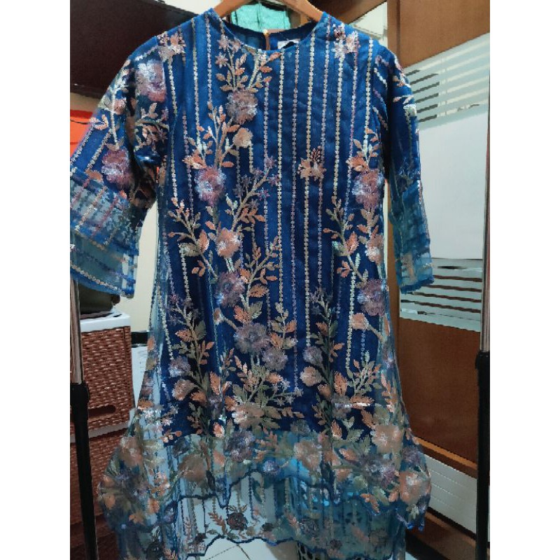 Atasan kebaya tunik brukat bordir mewah