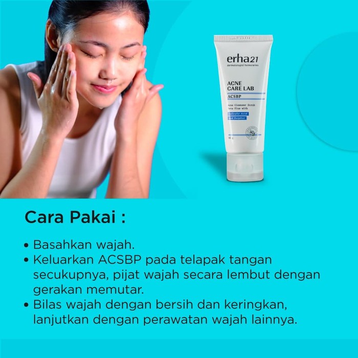 ERHA ACNE CARE LAB ACNE CLEANSER SCRUB - SABUN WAJAH JERAWAT