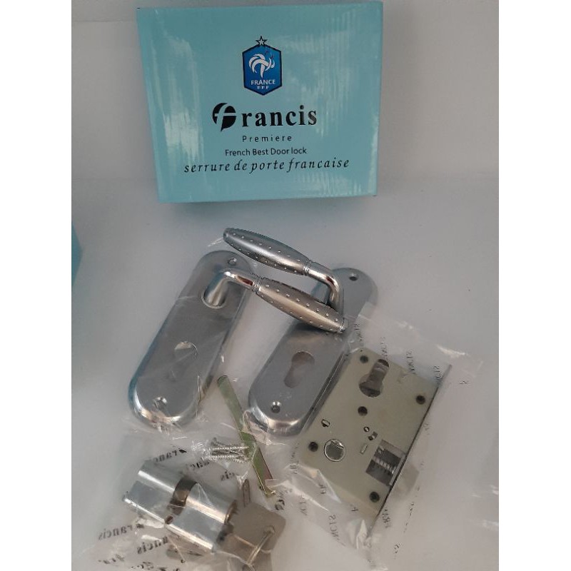 KUNCI PINTU KECIL / DOOR LOCK francis Tersedia type gagang bulat dan petak minimalis