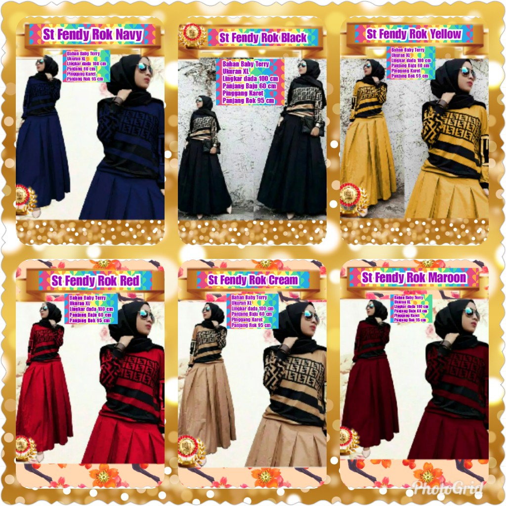 ST FENDY ROK / SETELAN WANITA MUSLIM / TERBARU TERPOPULER / TERLARIS / TERMURAH / KONDANGA / PESTA
