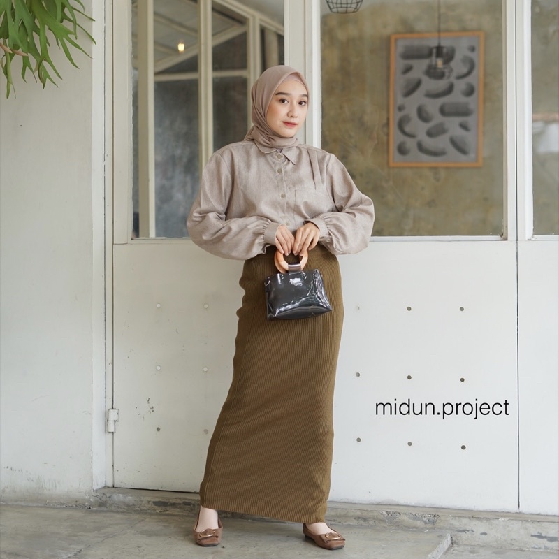 SKINNY SKIRT | ROK SPAN RAJUT PREMIUM | midun.project