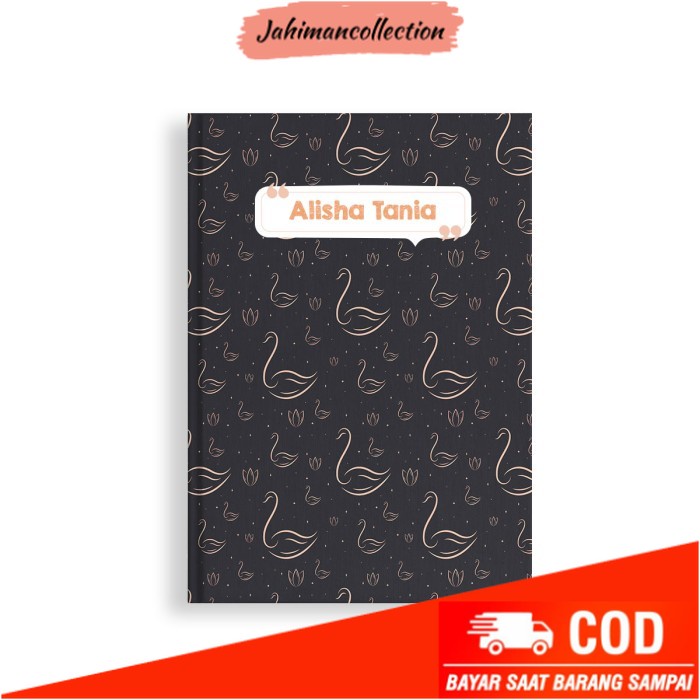 

✨ BISA COD ✨ Notebook Custom #SWAN - Custom Notebook Dot Grid - polos