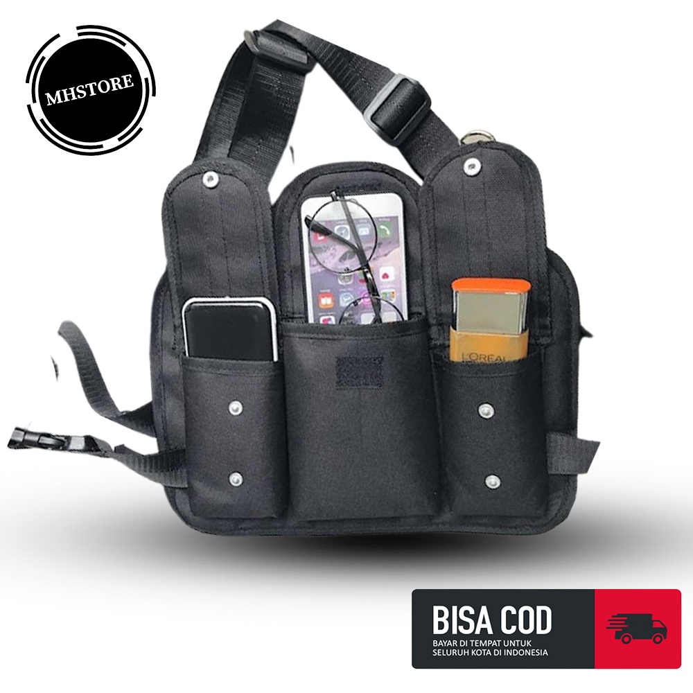 Tas Rompi Dada Chest Bag Tactical Rig Waterproof Multifungsi Pria Wanita Vest Bag Tas Dada Rompi Ant