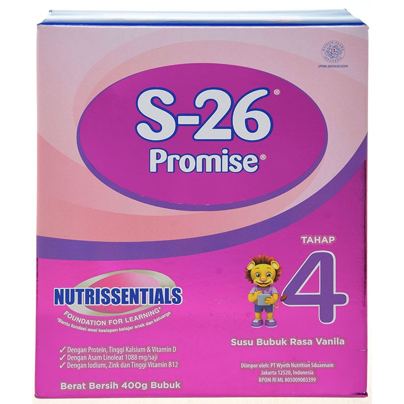 S-26 Promise Tahap 4 Vanila 400Gr