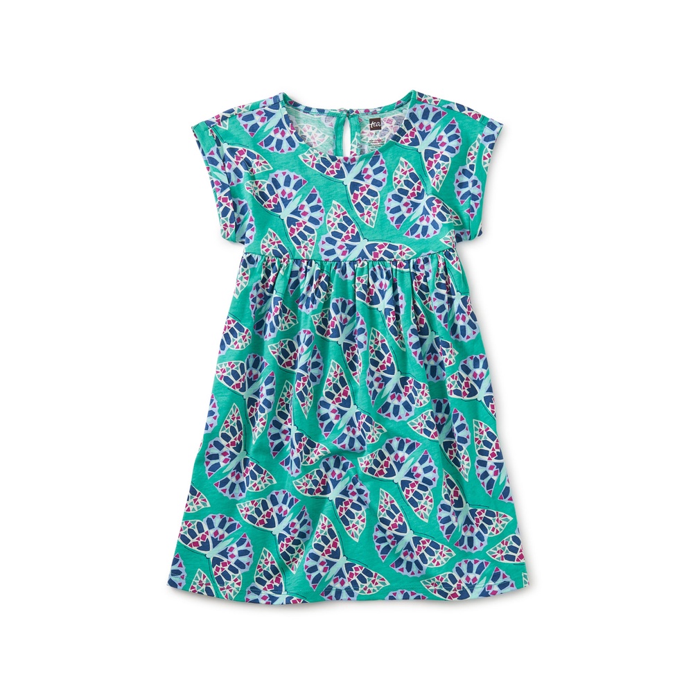 TEA GIRL Empire Dress butterflies
