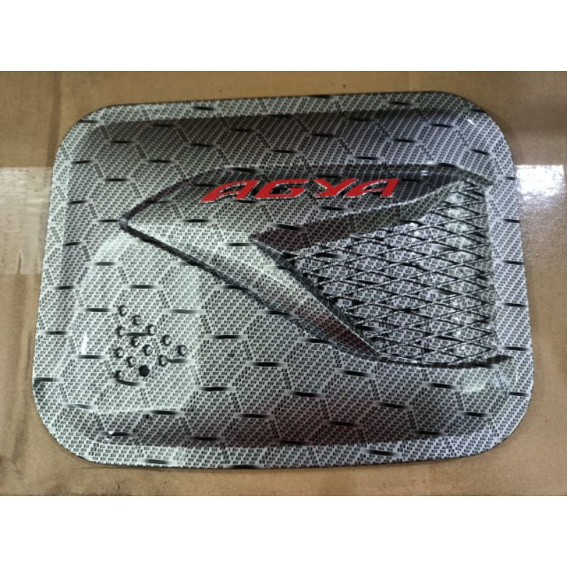 Tank cover/ tutup tangki mobil Agya carbon