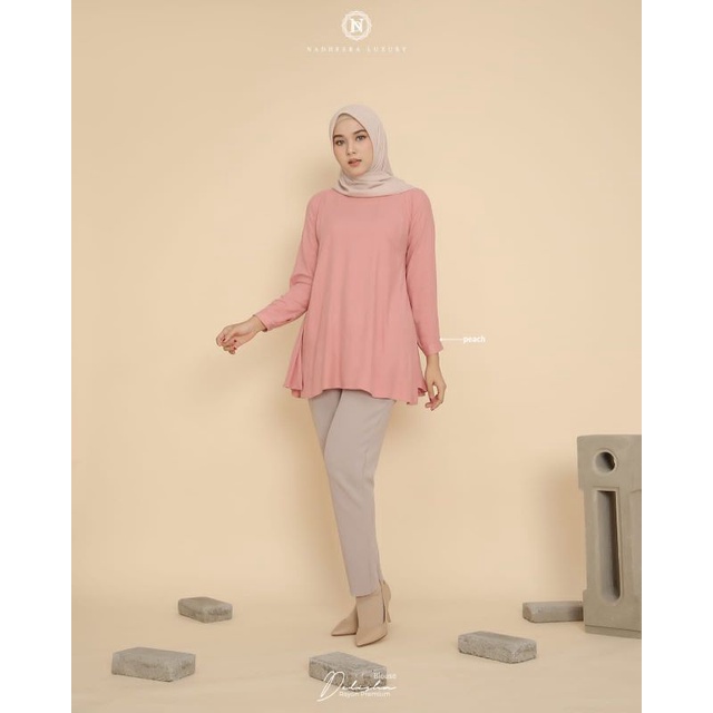 NEW ☑️ DELISHA BLOUSE BY NADHEERA LUXURY / BLOUSE WANITA RAYON ADEM NADHEERALUXURYOFFICIAL