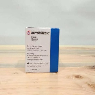 STRIP STIK AUTOCHECK GLUCOSE AUTOCHECK GULA DARAH AUTOCHECK ISI 25 STRIP HARGA MUMER 100% ORIGINAL