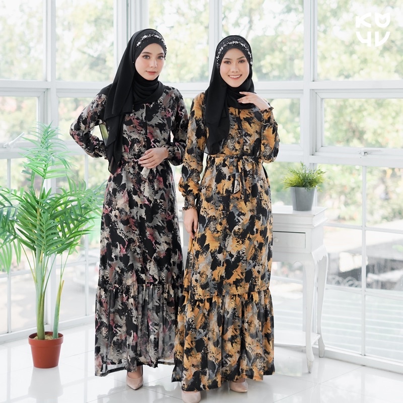 Koyu Hijab Gamis Premium Chiara Dress Ceruti