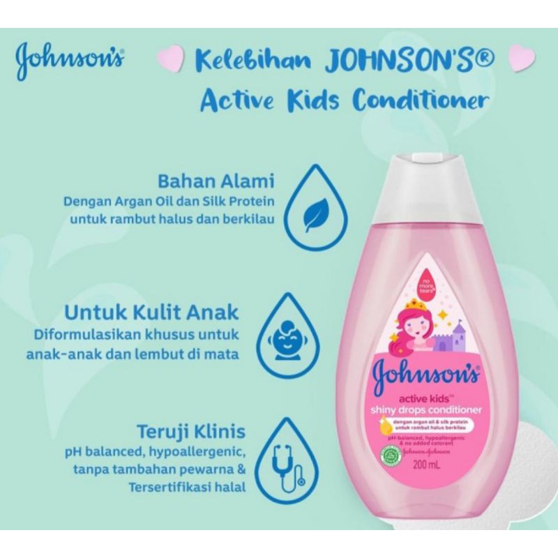 Johnsons Baby CONDITIONER 200ml Shiny Drops