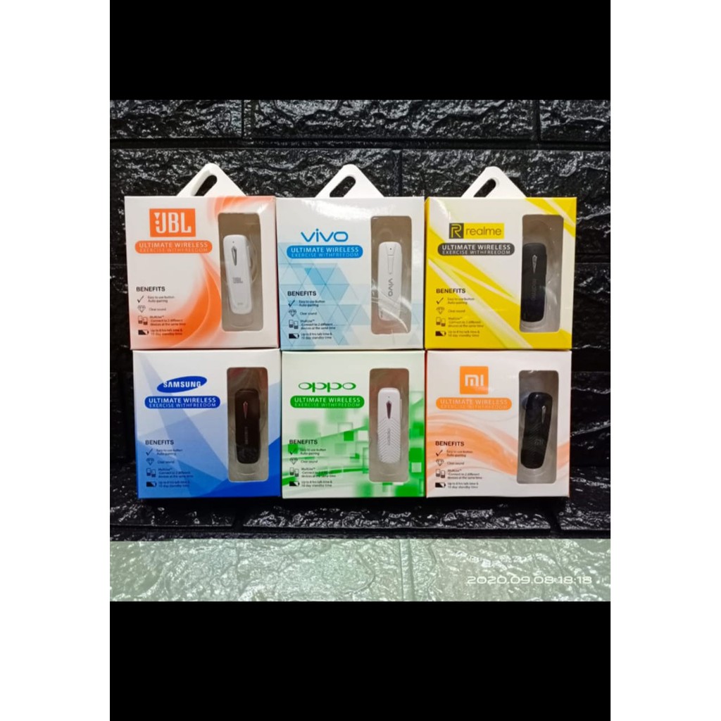 Handsfree Bluetooth  / Handset / Earphone Bluetooth OPPO / VIVO / SAMSUNG / REALME / XIAOMI