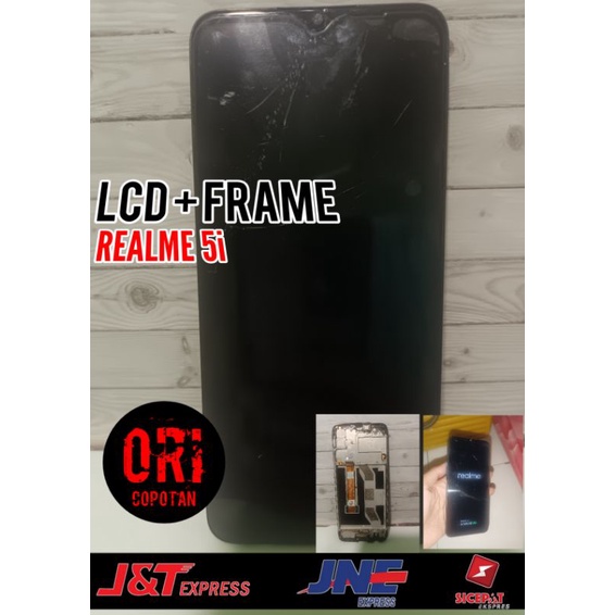LCD + FRAME REALME 5i ORI SECOND BEKAS