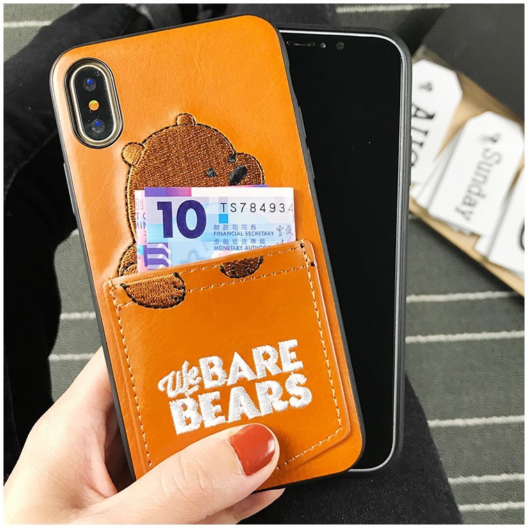 Casing IPhone 11 Pro Max HP 6 6s 6Plus 6sPlus 7 7Plus 8 8plus X XR XS XSMAX Motif We Bare Bears