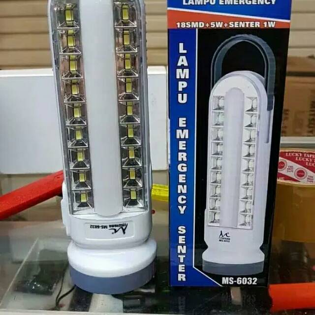 Lampu Emergency Mitsuyama MS 6032 / Lampu darurat Emergency Mitsuyama murah terang