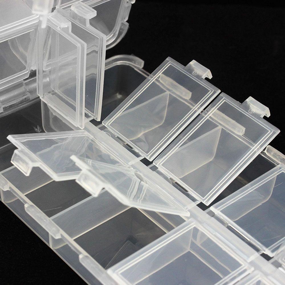 Lanfy Kotak Pancing Transparan Tahan Lama Lure Umpan Aksesoris Memancing Lure Box Lure Storage Box Umpan Case