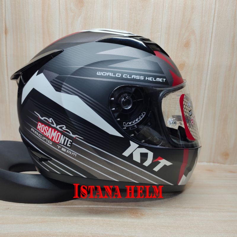 HELM KYT R-10 FLAT  RACE EDITION #3 MATT GUN METAL/WHITE