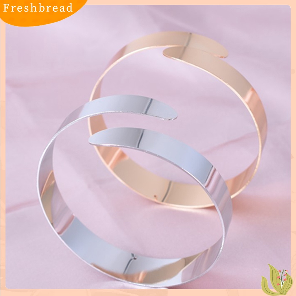 【Fresh】Women's Punk Simple Coiled Spiral Upper Arm Cuff Armlet Armband Bangle Bracelet