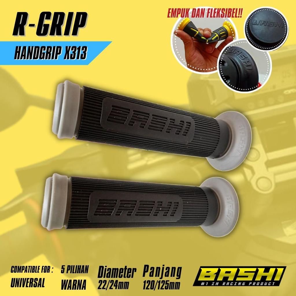 HANGRIP BASHI HANDGRIP KARET MODEL GARIS GRIP VARIASI MOTOR UNIVERSAL