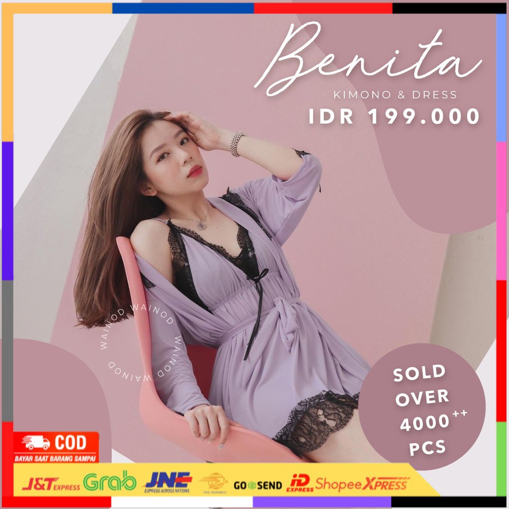 BENITA kimono dan lingerie dress