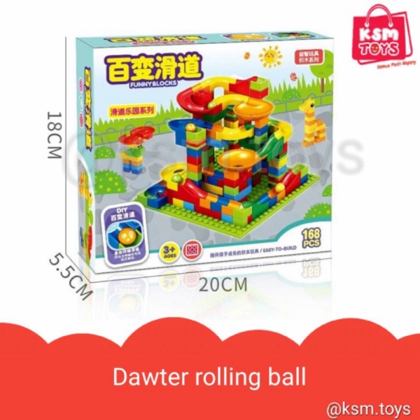 

Dawter Rolling Ball Block mainan edukasi track bola Murah