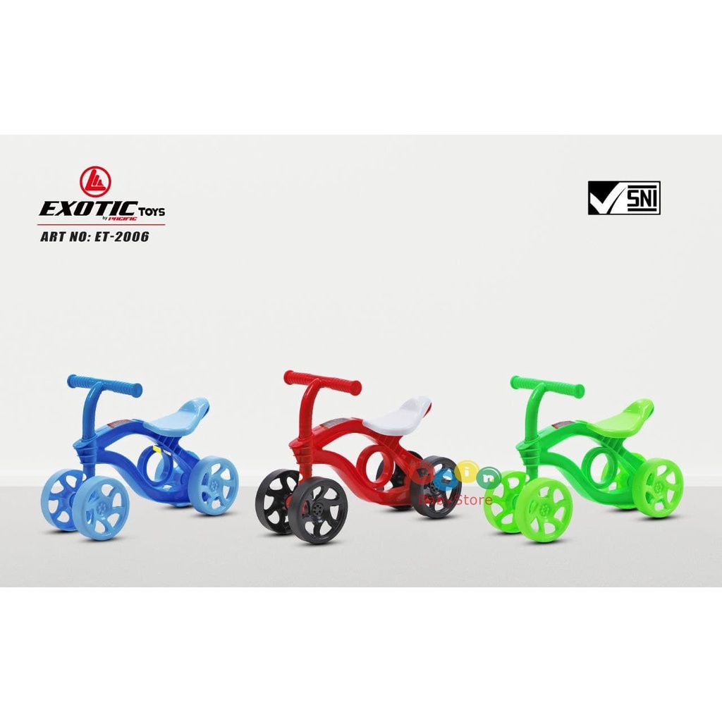 Sepeda Roda Tiga Exotic ET-608-7 II Exotic Sepeda Anak Ride On Roda 4 EXOTIC ET-2006
